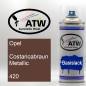 Preview: Opel, Costaricabraun Metallic, 420: 400ml Sprühdose, von ATW Autoteile West.